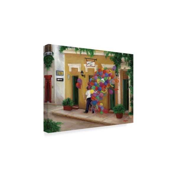 Betty Lou 'Balloons On The Calle' Canvas Art,14x19